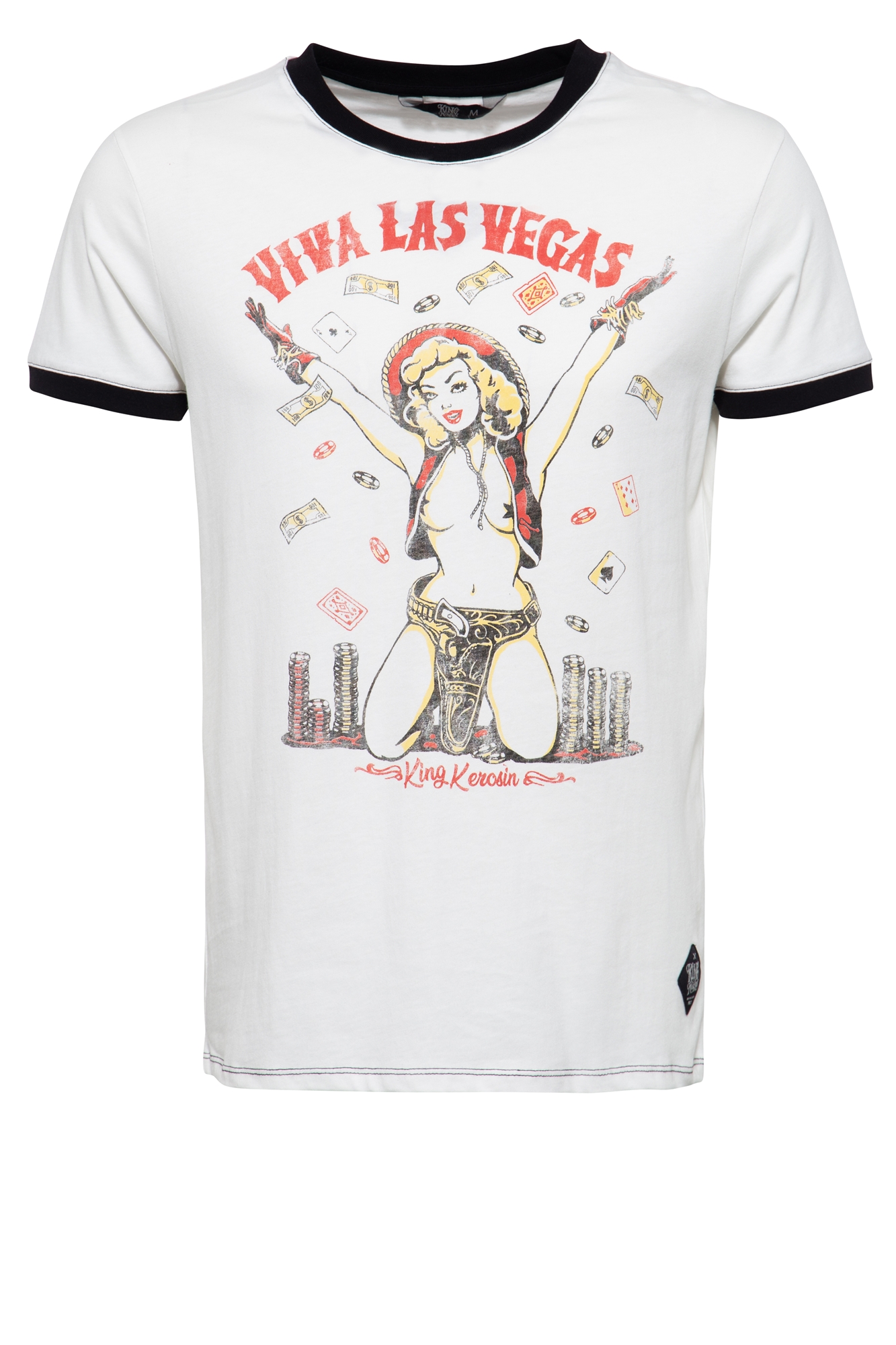 King Kerosin Contrast T-Shirt - Viva Las Vegas L