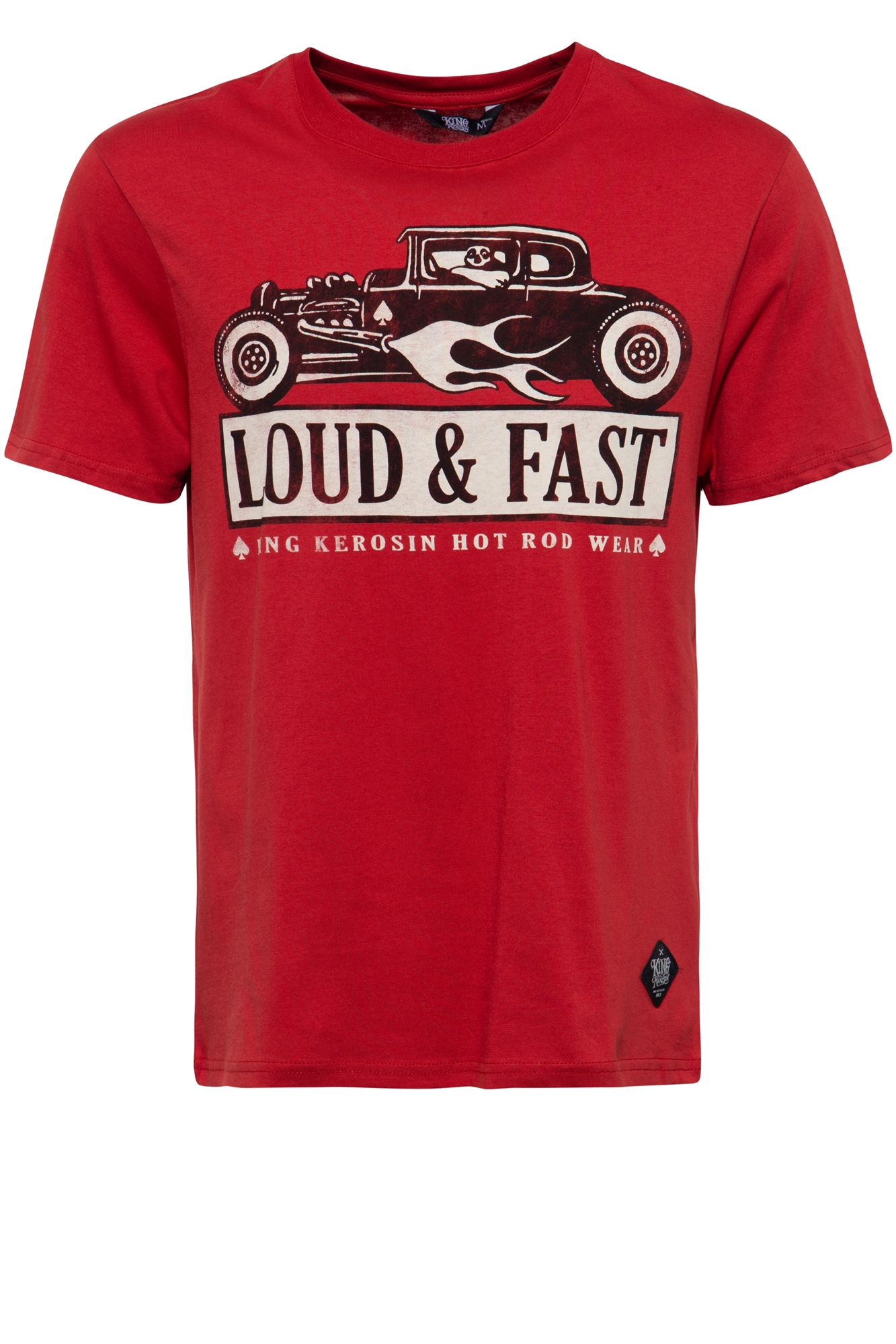 King Kerosin T-Shirt - Loud & Fast - Rot 4XL